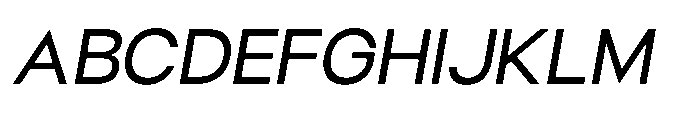 Helix Sans Helix Regular-Italic Font UPPERCASE