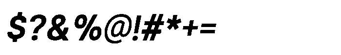 Helix Sans Helix Semi Bold-Italic Font OTHER CHARS
