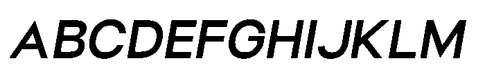 Helix Sans Helix Semi Bold-Italic Font UPPERCASE