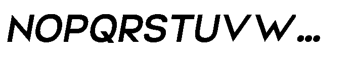 Helix Sans Helix Semi Bold-Italic Font UPPERCASE