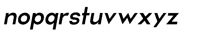 Helix Sans Helix Semi Bold-Italic Font LOWERCASE