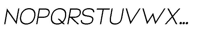 Helix Sans Helix Thin-Italic Font UPPERCASE