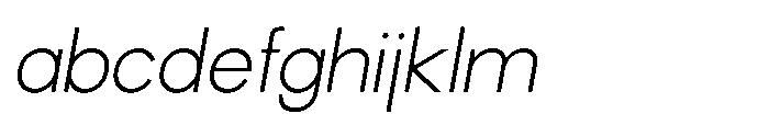 Helix Sans Helix Thin-Italic FONT