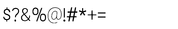 Helix Sans Helix Thin Font OTHER CHARS