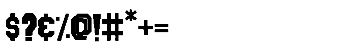 Hell Forge Font OTHER CHARS