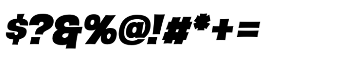 Hellafine Extra Bold Italic Font OTHER CHARS