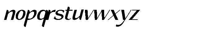 Helliona Display Italic Font LOWERCASE