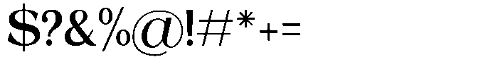 Helliona Display Regular Font OTHER CHARS