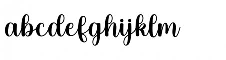 Hello Bakista Script Regular Font LOWERCASE