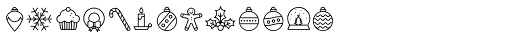 Hello Christmas Icons Font LOWERCASE