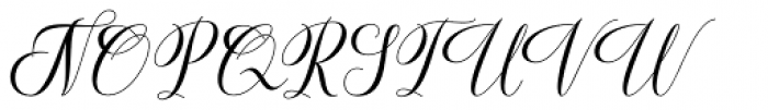 Hello Crystal Script Regular Font UPPERCASE