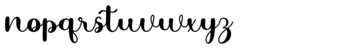 Hello Georgia Script Regular Font LOWERCASE