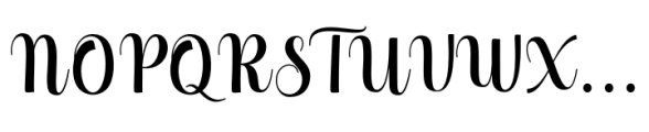 Hello Georgina Script Regular Font UPPERCASE
