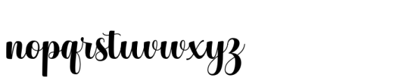 Hello Georgina Script Regular Font LOWERCASE