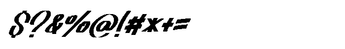 Hello Lazy Italic Font OTHER CHARS