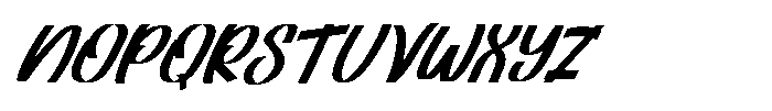 Hello Lazy Italic Font UPPERCASE