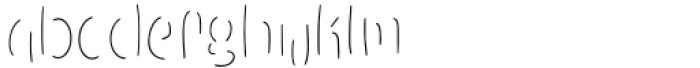 Hello Mono One Inline Font LOWERCASE
