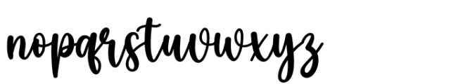 Hello October Font LOWERCASE