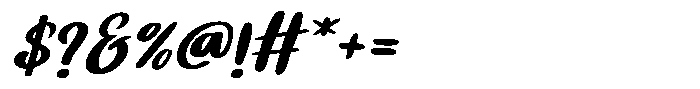Hello Richers  Display Slant Font OTHER CHARS