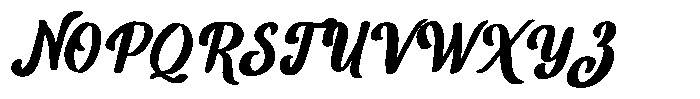 Hello Richers  Display Slant Font UPPERCASE
