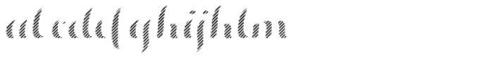 Hello Script Striped Fill Font LOWERCASE
