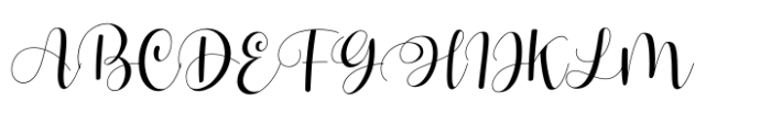 Hello Tiffany Font UPPERCASE