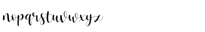 Hello Tiffany Font LOWERCASE