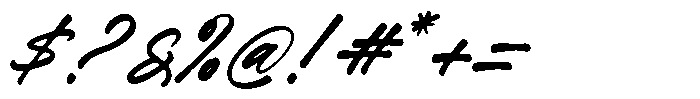 Hello Whisper Italic Font OTHER CHARS