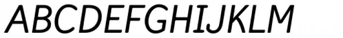 Hellschreiber Sans Medium Italic Font UPPERCASE