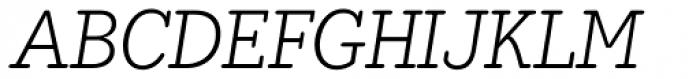 Hellschreiber Serif Light Italic Font UPPERCASE