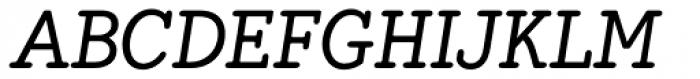 Hellschreiber Serif Medium Italic Font UPPERCASE