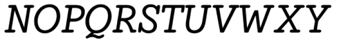 Hellschreiber Serif Medium Italic Font UPPERCASE