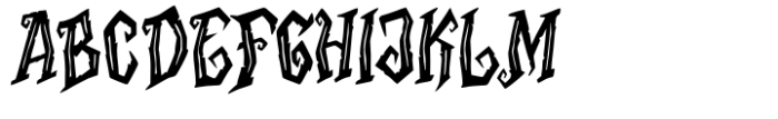 Hellscourt Font UPPERCASE