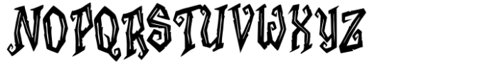 Hellscourt Font UPPERCASE