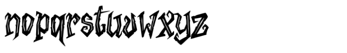 Hellscourt Font LOWERCASE