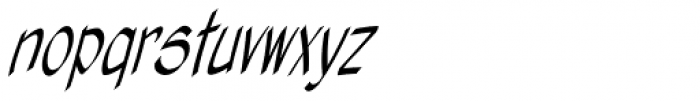 Hellshock Italic Font LOWERCASE