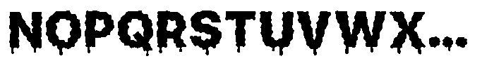 Hellwin Drips Font UPPERCASE