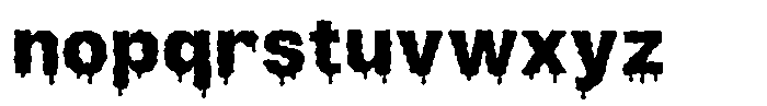 Hellwin Drips Font LOWERCASE