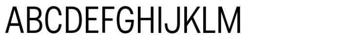 Helo Condensed Regular Font UPPERCASE