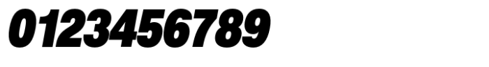 Helo Condensed Ultra Italic Font OTHER CHARS