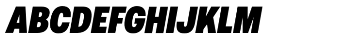 Helo Condensed Ultra Italic Font