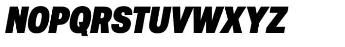 Helo Condensed Ultra Italic Font UPPERCASE