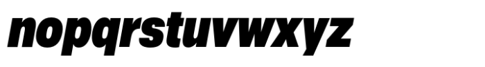 Helo Condensed Ultra Italic Font LOWERCASE