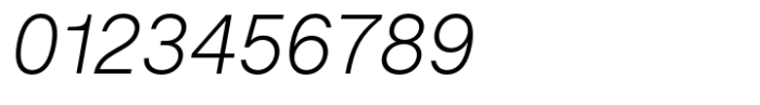 Helo Light Italic Font OTHER CHARS