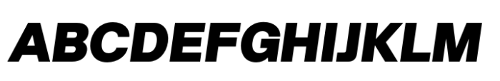 Helonik Black Italic Font UPPERCASE
