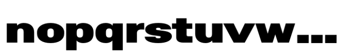 Helonik Extended Black Font LOWERCASE