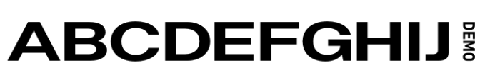 Helonik Extended Bold Demo Font UPPERCASE