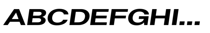 Helonik Extended Bold Italic Font UPPERCASE