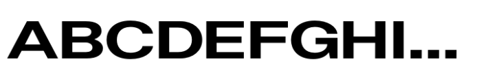 Helonik Extended Bold Font UPPERCASE