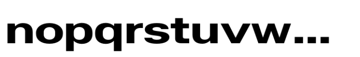 Helonik Extended Bold Font LOWERCASE